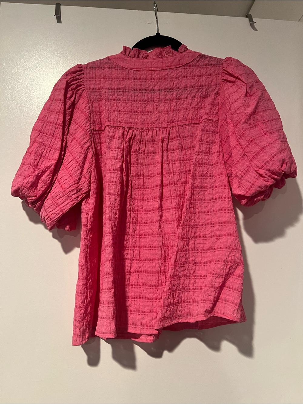 THML Hot Pink Floral Embroidered Puff-Sleeve Tunic - Picture 4 of 4